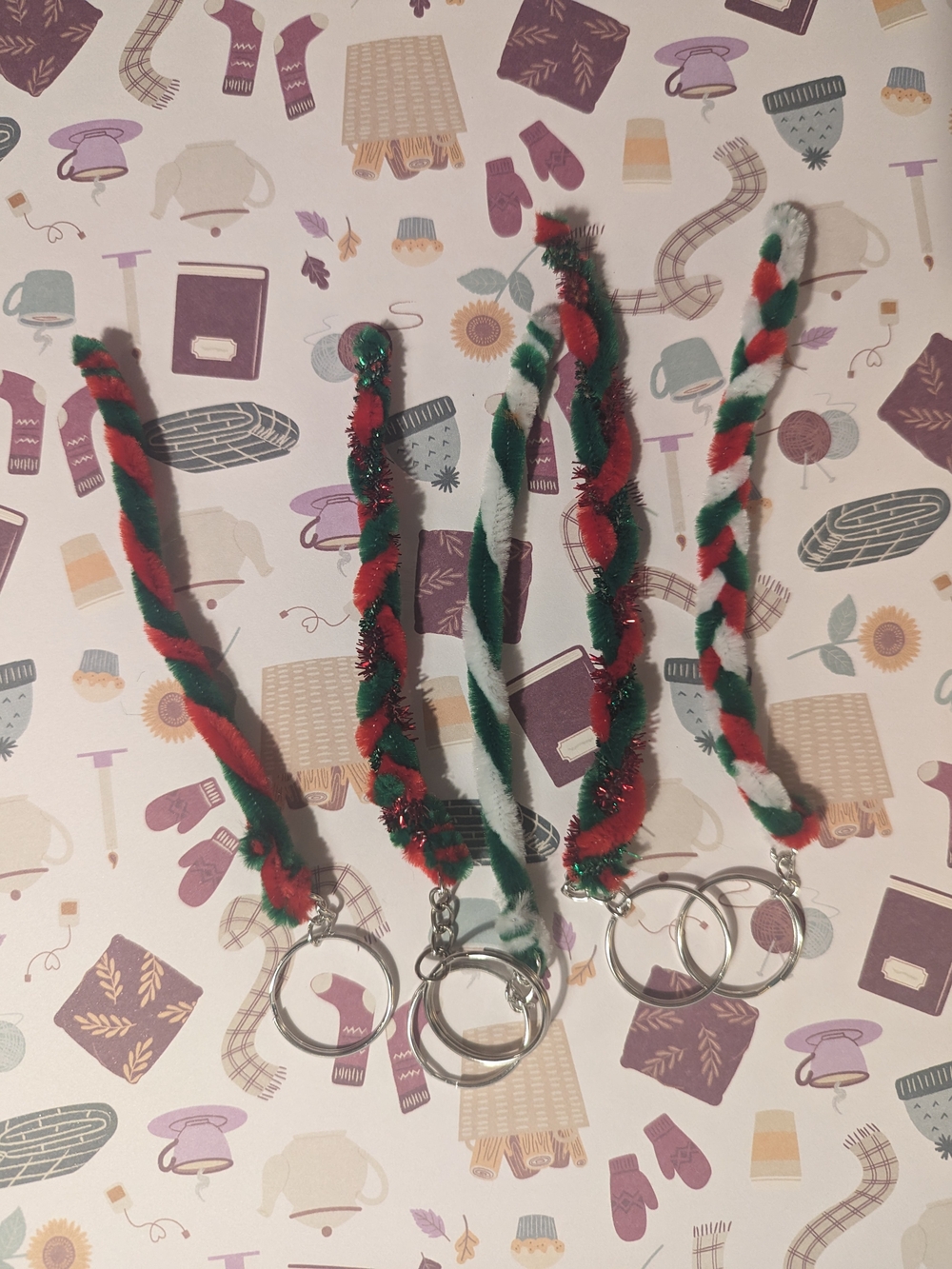 Handmade Holiday Keychains
